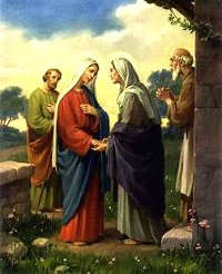 Visitation of Virgin Mary with her cousin, St. Elizabeth